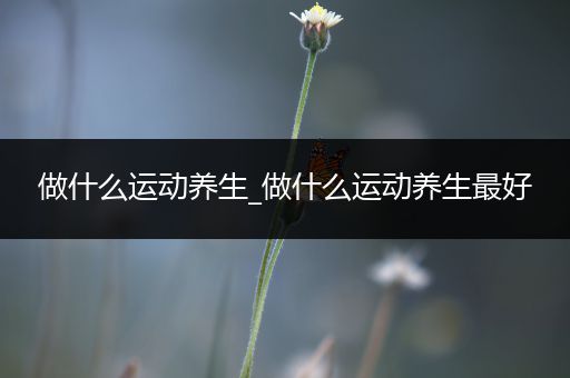 做什么运动养生_做什么运动养生最好